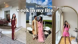 LIFE IN NYC | week in my life vlog: rainy days, going to my first indian wedding & the suburbs!