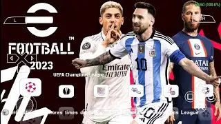 eFootball PES 2023 PPSSPP Android Update Kits & Full Transfers 2023 Real Face Graphics HD Camera PS5