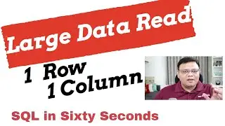 Single Column Single Row and TABLE SCAN - SQL in Sixty Seconds 111