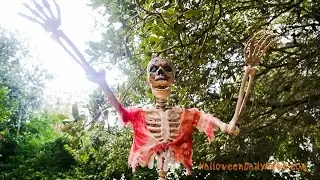 Crazy Bonez Zombie Skeleton Halloween Decoration