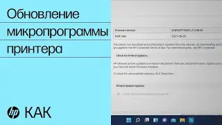 Обновление микропрограммы принтера | Принтеры HP | HP Support