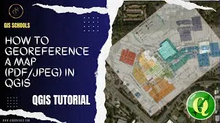 How to Georeference a Map (PDF/JPEG) in QGIS | Georeferencing a map using QGIS | 6 | @GISSchools