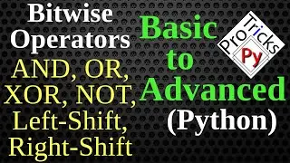 BitWise Operators in Python | AND | OR | XOR | Left Shift | Right Shift | Bit Manipulation in Python