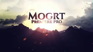 Mountain Title : (Mogrt) Premiere Pro template