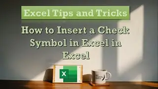 How to Insert Check (✔️) Symbol in Excel (Without VBA) | #shorts