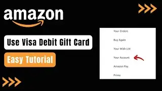 How to Use Visa Gift Debit Card on Amazon !