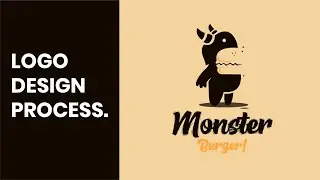 Illustrator Tutorial: Monster Burger Logo Design Process From Start To Finish In Adobe Illustrator