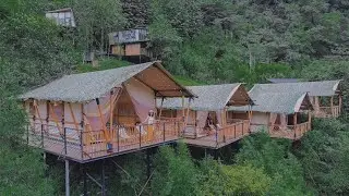 Glamping Resorts Safari Tent On The Mountains