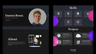 Responsive Personal Portfolio Website using HTML CSS & JavaScript