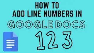 How to Add Line Numbers in Google Docs