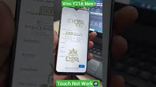 Vivo Y21A New Touch Not working 😕 #shortsvideo #shorts #vivoy21a Touch Not working Problem Solution