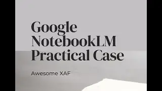 Google NotebookLM Practical Case - Awesome XAF