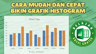 Cara Membuat chart Grafik Histogram di Excel lengkap dengan contoh kasusnya