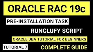 Oracle RAC 19c Pre-Installation task runclufy script for RAC1 and RAC2