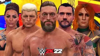 WWE2K22 EDGE CODY CMPUNK BECKY MANDY UPDATED MODEL!