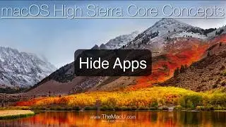 How to Hide Apps in macOS High Sierra