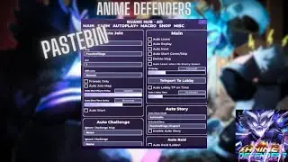 [NEW] Anime Defenders script Buang Hub gems & RR Autofarm *PASTEBIN*