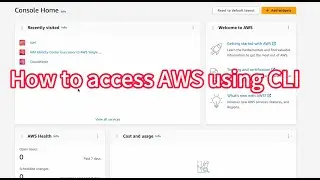 How to access AWS programmatically using CLI [2024]