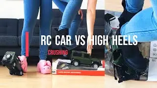 Experiment: High Heels vs RC Car Land Rover  