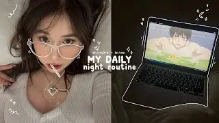 my daily night routine!☾ *skincare, grocery store, anime*[ENG/RUS]