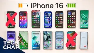 iPhone 16 Pro Max vs 16 Pro vs 16 vs... Everything Else! [BATTERY TEST]