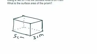 Using a Net to Find the Surface Area Of a Prism