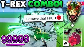 Bounty Hunting With NEW T-Rex FRUIT, AND It NEEDS a NERF... (Blox Fruits)