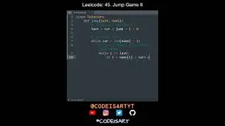 Leetcode 45. Jump Game II in Python | Python Leetcode | Python Coding Tutorial | Python Coding ASMR