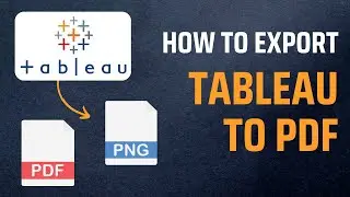 How to export Tableau Dashboard | Image/Pdf | In 2mins 🔥