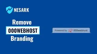 How to remove 000webhost branding on WordPress | Remove powered by 000webhost | Nesark