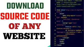 How To Download Source Code Of Any Website New Trick || How to Copy a Website 2023