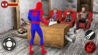 Playing as SpiderMan Magician in Granny House