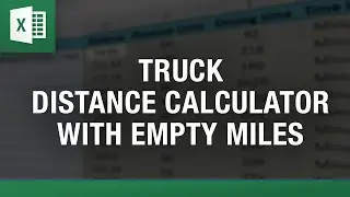 Truck Distance Calculator with Empty Miles