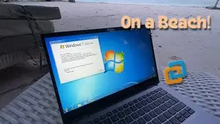 Installing Windows 7 on a Beach!