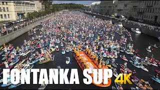 Fontanka SUP Festival St Petersburg, Russia 4k 60fps