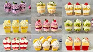 9 Quick and Easy NO BAKE Dessert Cups Recipes. Easy and Yummy Summer dessert ideas.