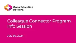 Colleague Connector Program Info Session