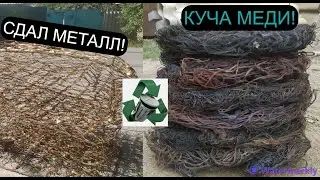 ОБЖИГ КУЧИ ПРОВОДОВ И СДАЧА МЕТАЛЛА!