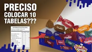 Quantas TABELAS NUTRICIONAIS Colocar na Caixa de Bombons? [Novas Regras ANVISA para Embalagens]