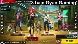 Grandmaster Top 1 Rank Push GyanSujan 🔴Live Stream Raistar #raistar  #gyangaming  #freefirelive