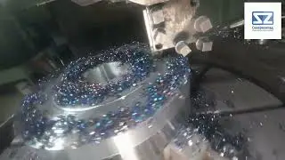 Черновая обработка поковки диаметром 600 мм