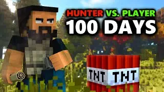 Hunter Vs. Player 100 Days Minecraft! (Man Tracker)