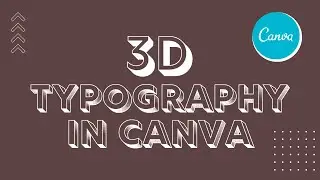 3D typography in canva | Canva text effect | Canva new featurs | Canva Bangla Tutorials