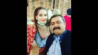 Aiman Khan & Minal Khan With Father New Latest Trend Tik tok video 