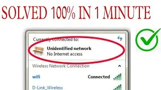 how to fix network issue in PC | unidentified network issue in PC | [Solved] 