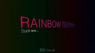 How to make Rainbow Text | After Effects Tutorial