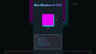 Box shadow in CSS properties. #programming #javascript #html #css #html5 #webdevelopment #coding .