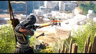 Overpowered Hunter Assassin - Max Level Combat Gameplay | AC Odyssey Vol.1