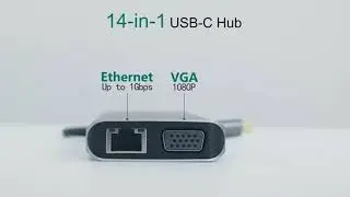 USB C Docking Station 14 in 1