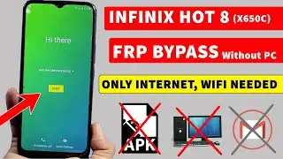 INFINIX HOT 8 FRP UNLOCK | HOT 8 GOOGLE ACCOUNT BYPASS | WITHOUT PC